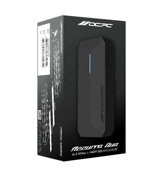 OCPC Azzurro Duo M.2 SSD Enclosure USB-C Dual NVMe SATA