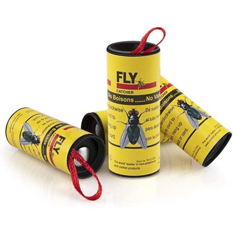 PIC Fly Ribbon Hanging Sticky Insect Catcher, 4 Pack