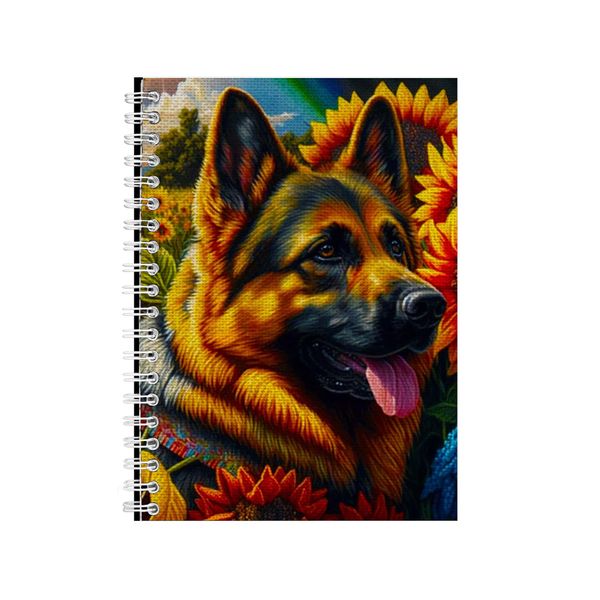 Embroidered GERMAN SHEPHERD2 Notebook Dog Gift Idea Notepad Pad 100