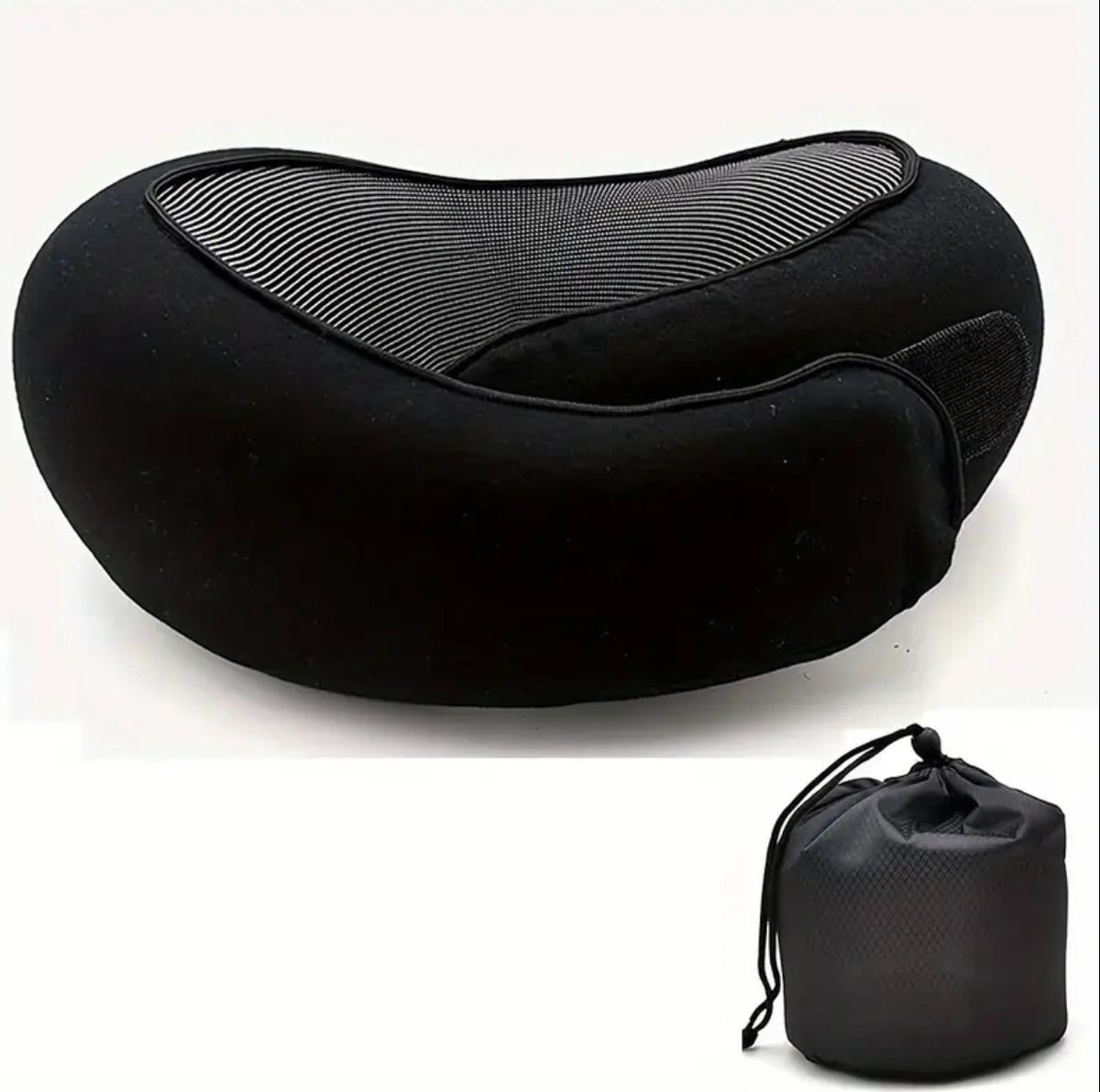 Snail Travelling Neck Pillow - Black
