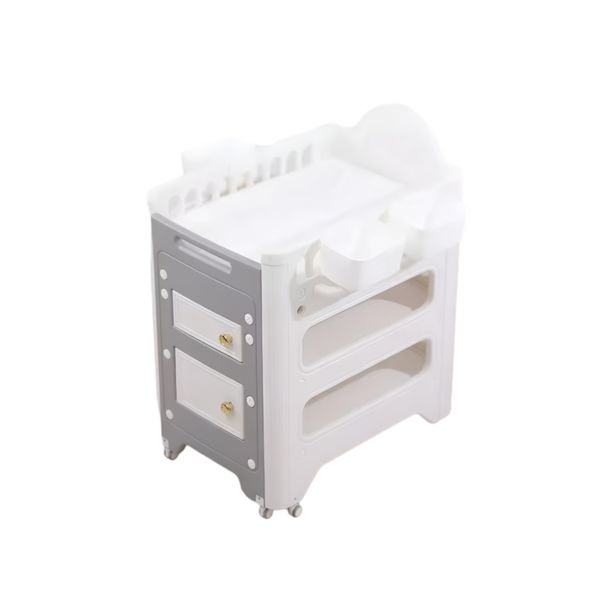 Pull-out Diaper-Changing Table With Storage Box Crib &amp; Extra Latex PAD