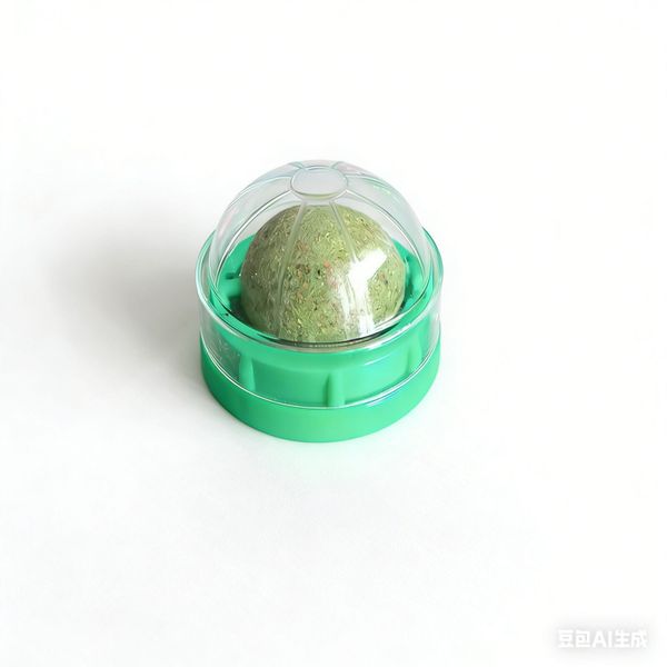 Wall-Mounted Catnip Ball Self-Play Teething &amp; Licking Toy for Cats