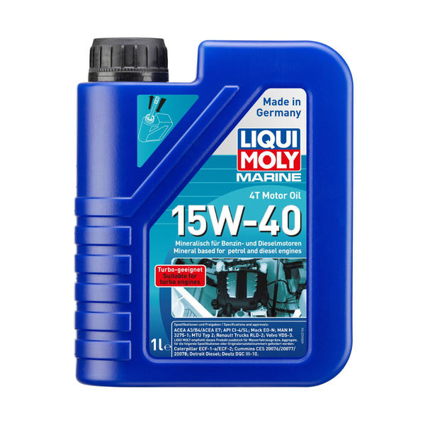 Liqui Moly Marine 4T 15W40 Motor Oil - 1L