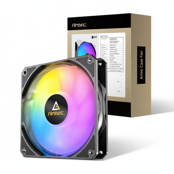 Antec 120mm ARGB Reverse Case Fan for Efficient Cooling