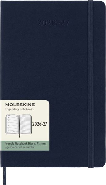 Moleskine 2027 18m Sapphire Blue Large Weekly Hard