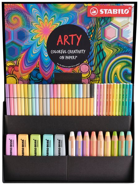 STABILO ARTY Creative Set Pastel with 50 pieces