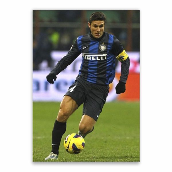 Javier Zanetti In Action Poster - A1