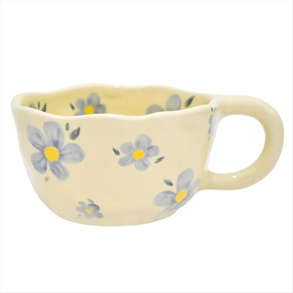 Elegant Floral Ceramic Mug Coffee Cup With Flower Decorations 250Ml A
