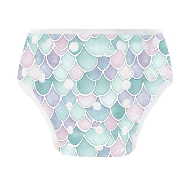Baby Reusable Swim Diaper - Pastel Mermaid