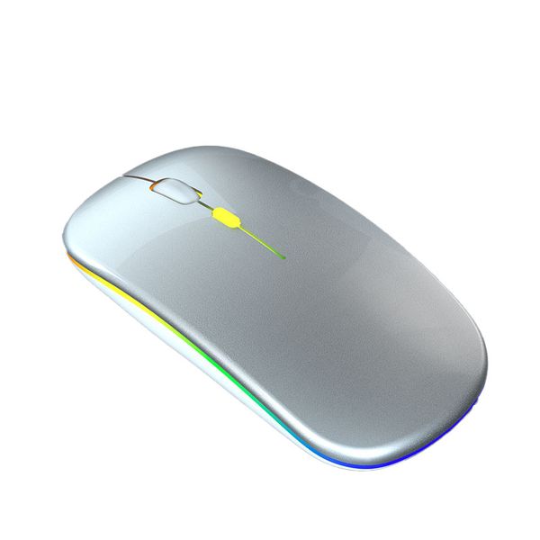 Wireless Rechargeable LED Silent Bluetooth Mouse - Ultra-thin Design