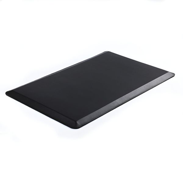 80 cm Anti Fatigue PU Foam Standing Mat for Kitchen &amp; Office - Black