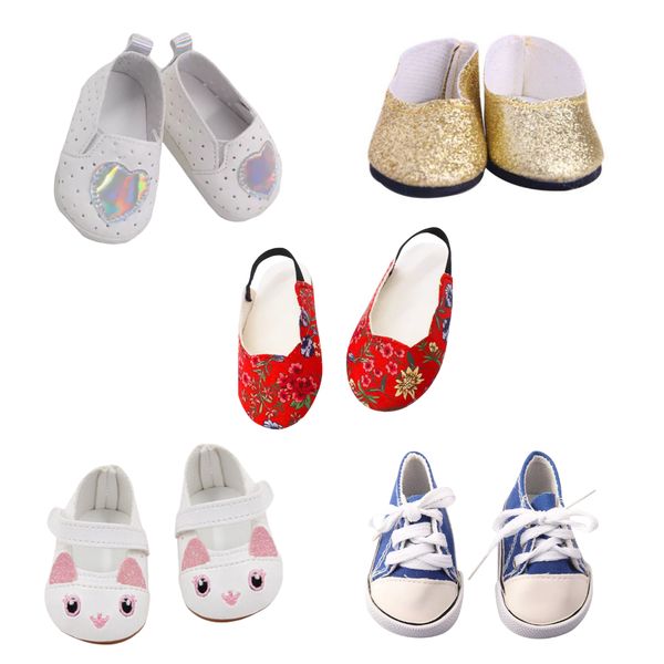 18"/46cm Soft Body Doll Shoe Pack #2