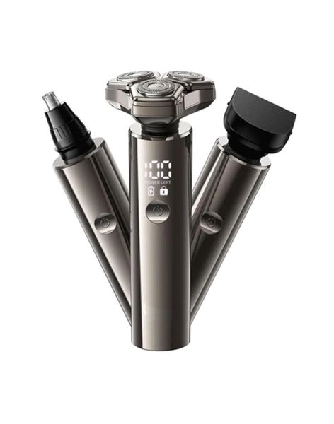 All-In-One Men's Grooming Kit 3-in-1 Shaver, Hair Clipper &amp; Nose Trimmer PK