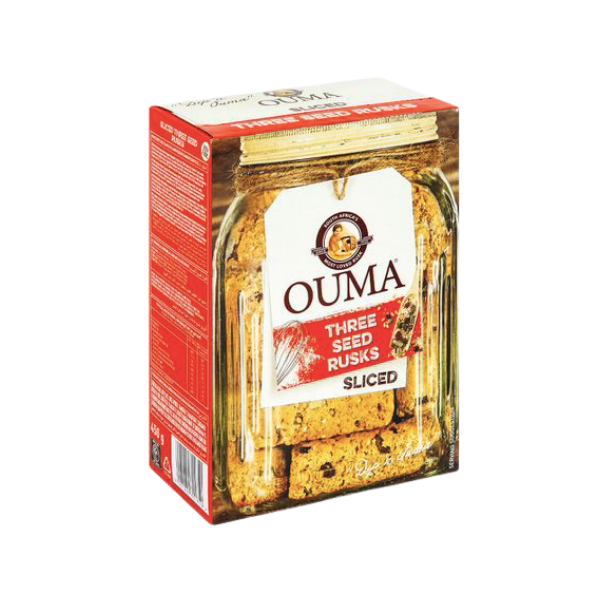 Ouma- Three Seed Sliced Rusks 450g x 2