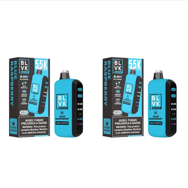 BLVK Ultra 55k Disposable Vape - Blue Raspberry (Pack of 2)