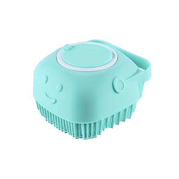 2-in-1 Silicone Pet Grooming and Massage Brush for Cats and Dogs