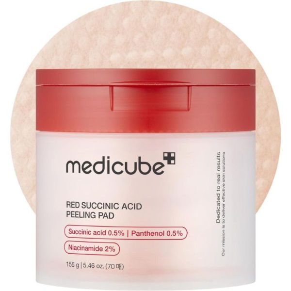Medicube Red Succinic Peeling Pad 2024 (70ea / 155g)