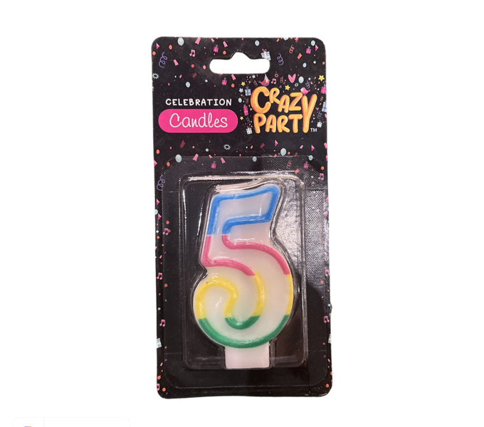 Birthday Candle Age 5 Clr