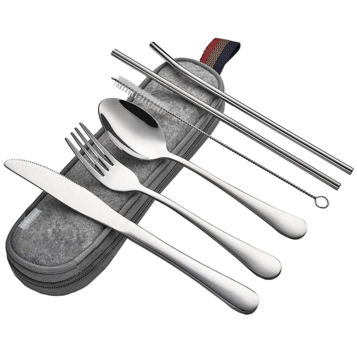 Heartdeco Travel Portable Camping Silverware Tableware Cutlery Set - 7 ...