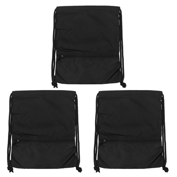 3X Outdoor Women Men Nylon Black Ultralight Backpack (Small)