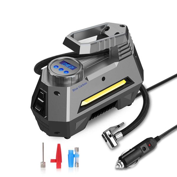Portable Air Compressor Digital Car Tyre Pump 12V DC with LED Light