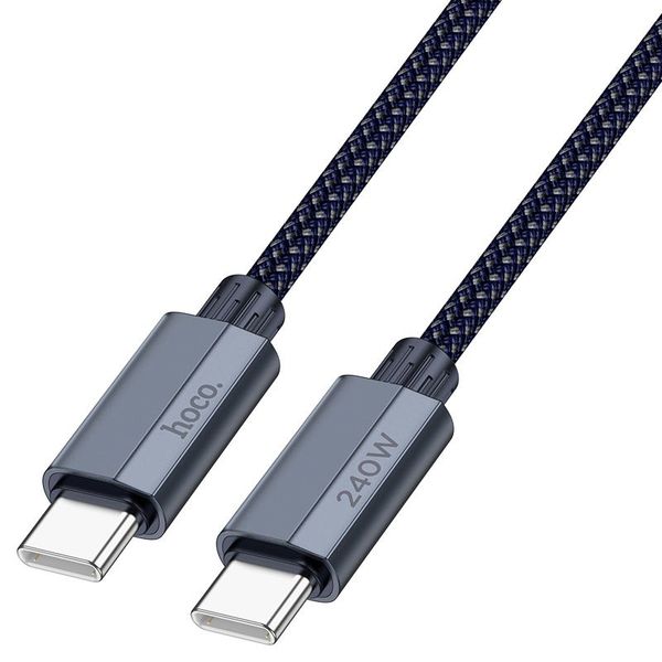 High-Power Type-C to Type-C Charging Cable 240 W Durable Braided Design