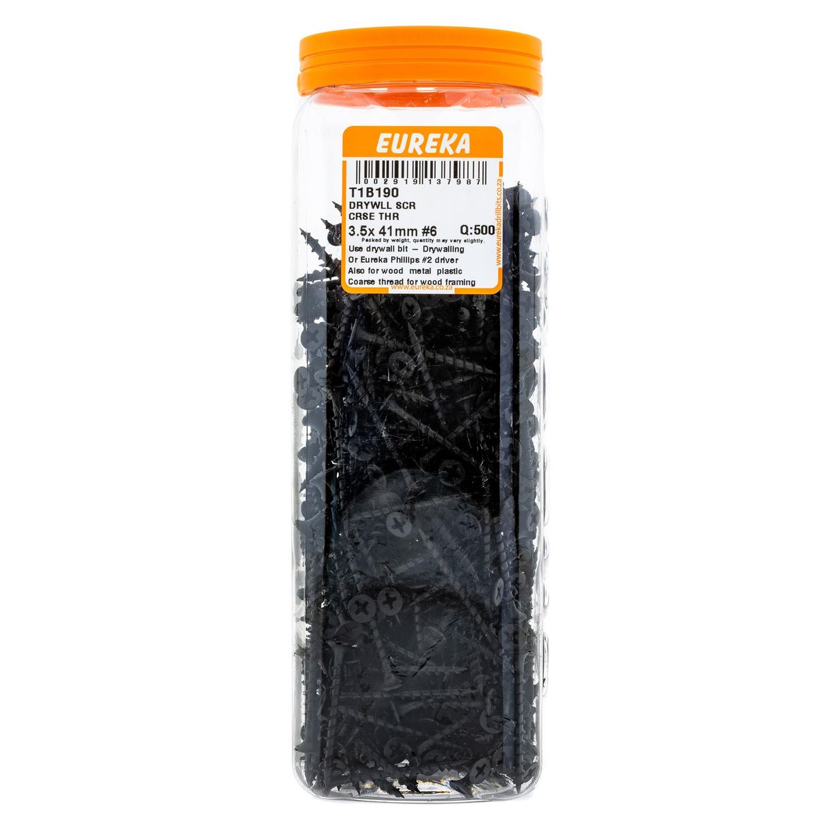 EUREKA Drywall Screw Coarse Thread 3.5 x 41mm #6 Q:500 T1B190