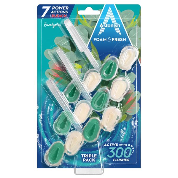 Astonish Foam &amp; Fresh Toilet Cleaner Eucalyptus 3-Pack