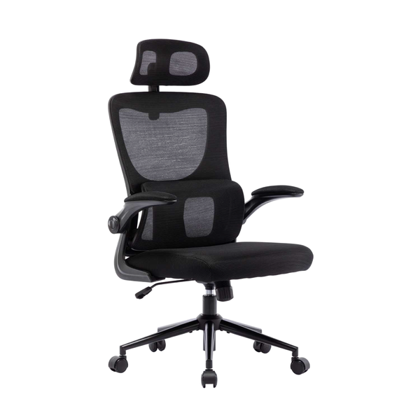 Ergonomic Hiback Deluxe Office Chair AH578 Black/Grey