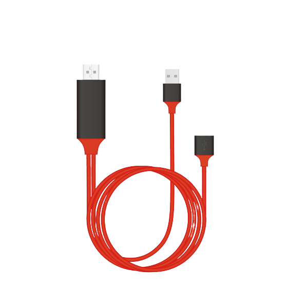 1M USB 2.0 HD TV Digital AV Adapter HDMI Cable