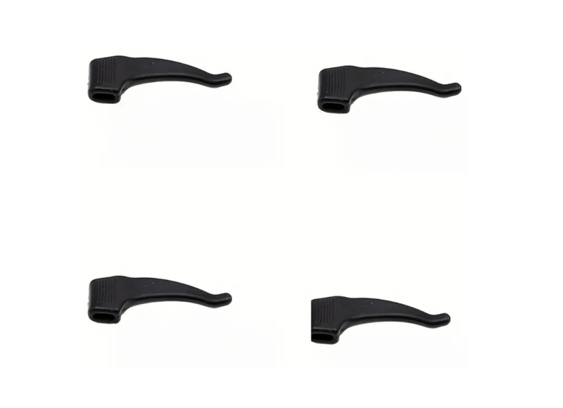 2 pairs Eyewear Ear Clips Silicone Non-Slip Ear Hook Support ,Black
