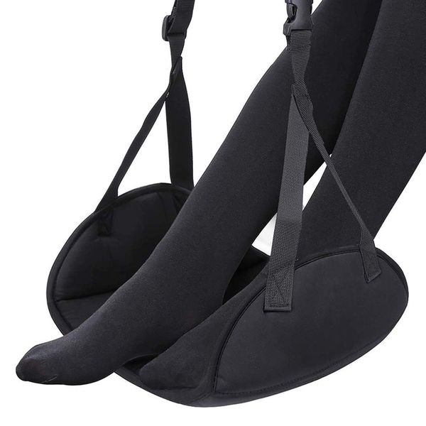 BezosMax Airplane Foot Hammock, Portable Plane Footrest Premium Memory Foam