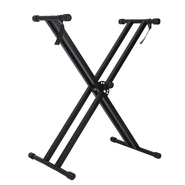 Adjustable Double-X Keyboard Digital Piano Stands with Locking Straps