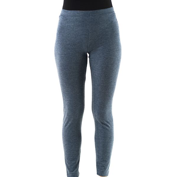 Unbranded Girls Long Leggings Hth Mid Blue