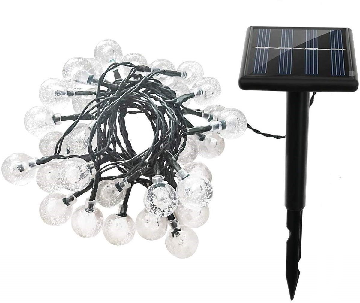 30 LED Solar Crystal Ball Solar Powered Fairy LightsWarm White Buy