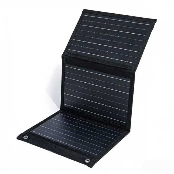 21W Foldable Solar Panel Charger Dual USB for Outdoor Camping