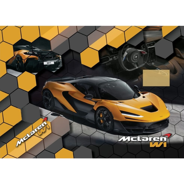 A4 Pre-Cut Book Covers Pack of 10 - Yellow Car MW1