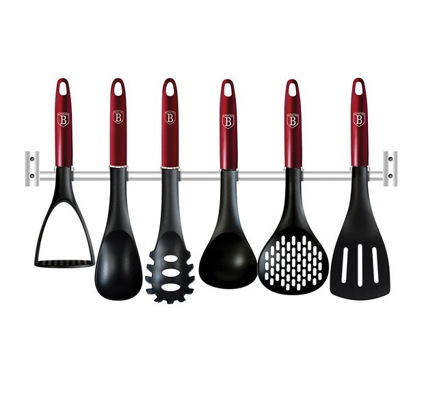 Berlinger Haus 7-Piece Non-Stick Kitchen Utensils Set - Burgundy