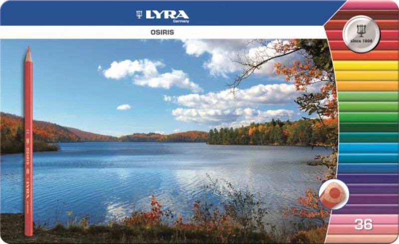 LYRA OSIRIS triangular metal box 36pcs