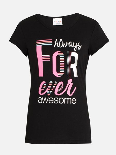 Kid's POP CANDY Printed Tee Black