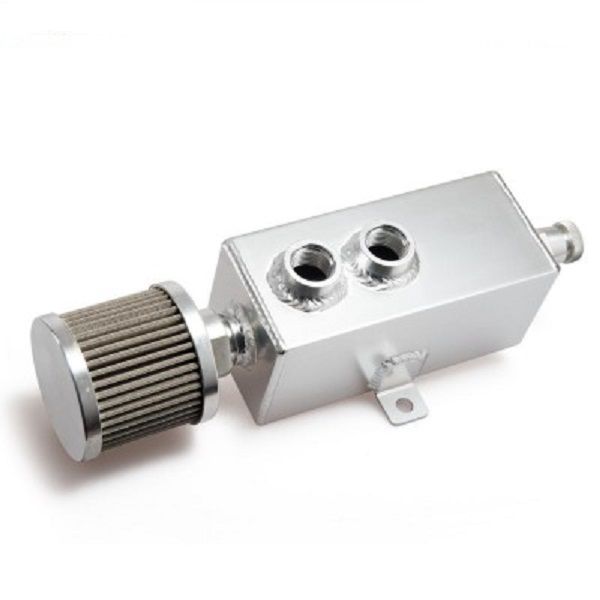 Oil Catch Tank 1L With Breather &amp; Filter Drain Tap