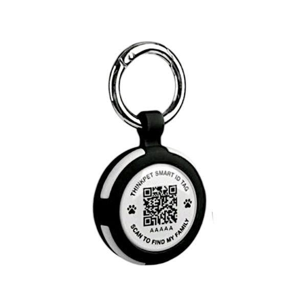Silicone Smart Pet ID Tag with Smart QR Code Compatible With Apple AirTag