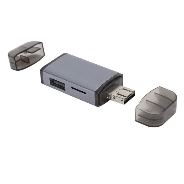 USB-C OTG Card Reader SD/TF 6-in-1 with Hub
