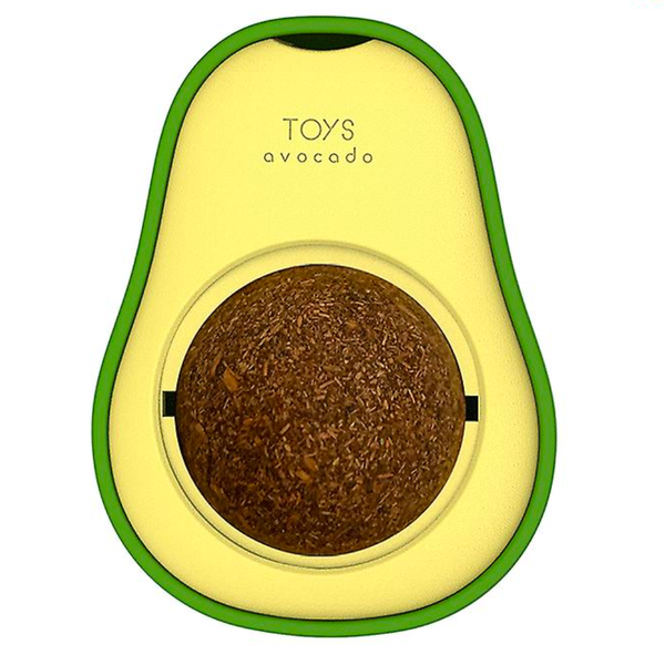 Avocado Design Catnip Ball Toy for Cats - Wall Mounted (3 Pack)