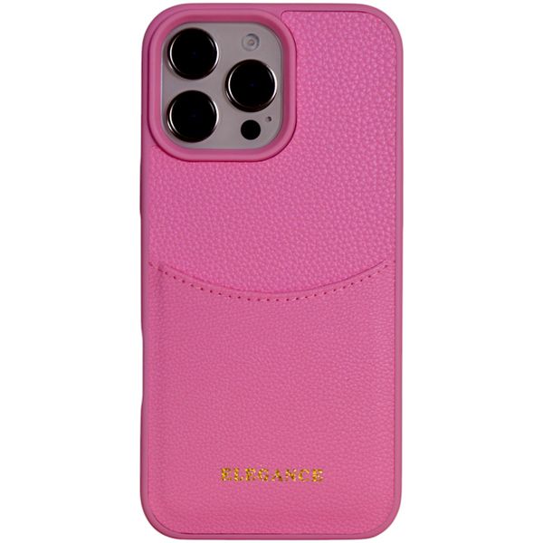 Phone Case with Card Holder - Compatible with a 16 Pro Max - Vibrant Pink