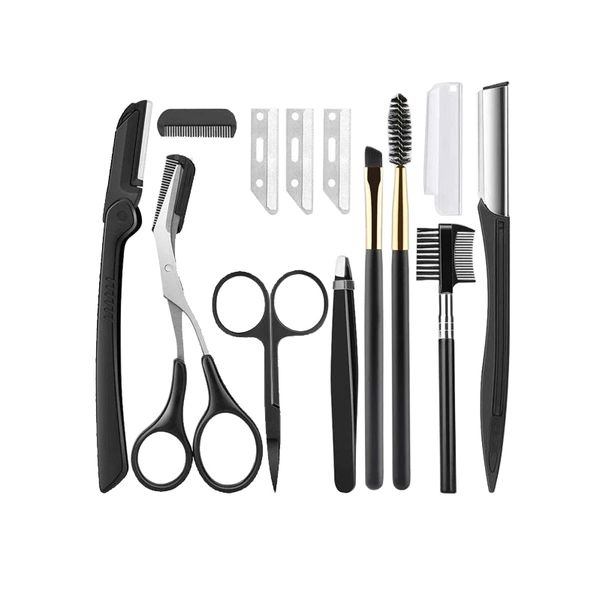 Eyebrow Trimming Tool Set - Black