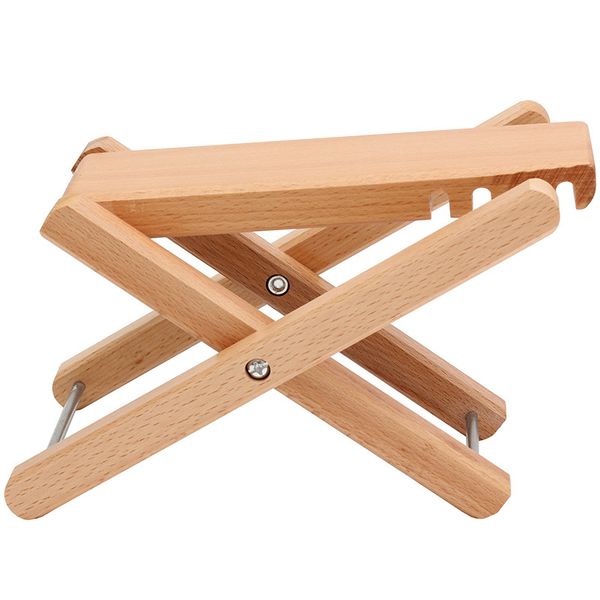4-Speed Adjustable Folding Guitar Wooden Footstool