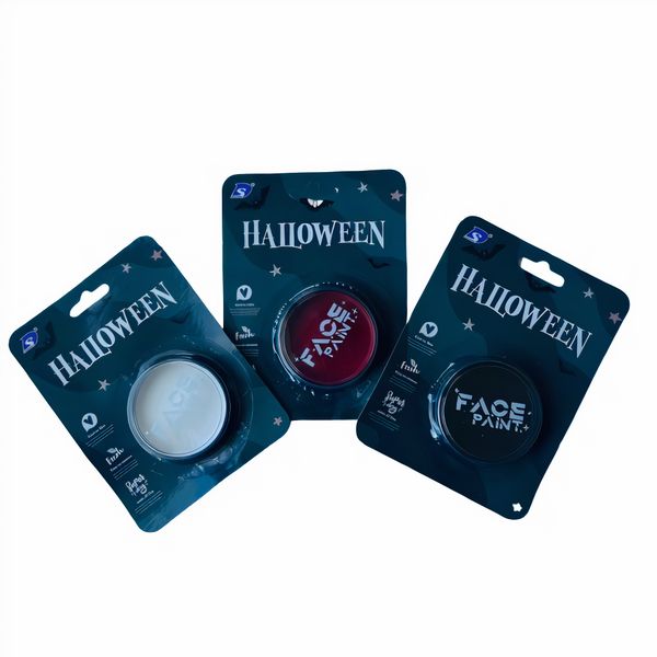 Halloween &amp; Cosplay Face/Body Paint (3 Piece) Red, Black &amp; White