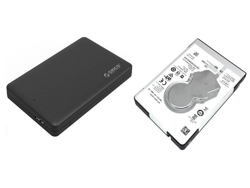 Orico 2.5 Hard Drive Encloure+1 Tb Seagate Hard Drive