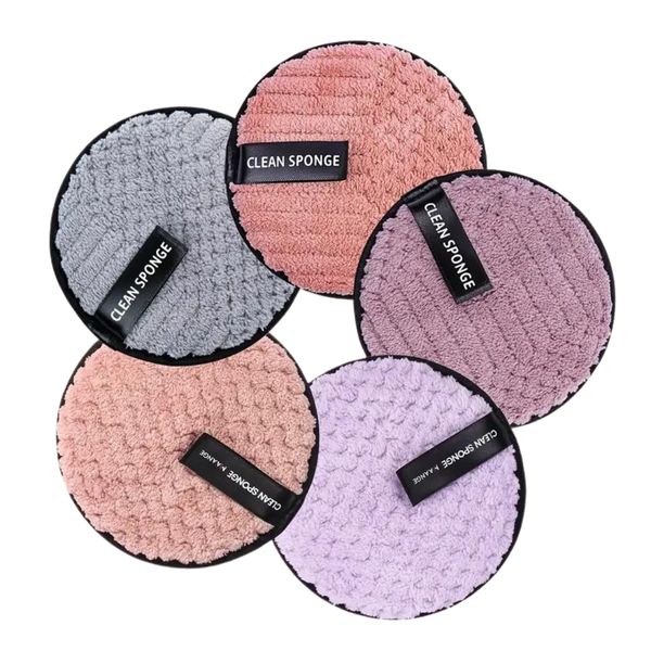 5PCS Reusable Soft Sponge Makeup Remover Pads for All Skin